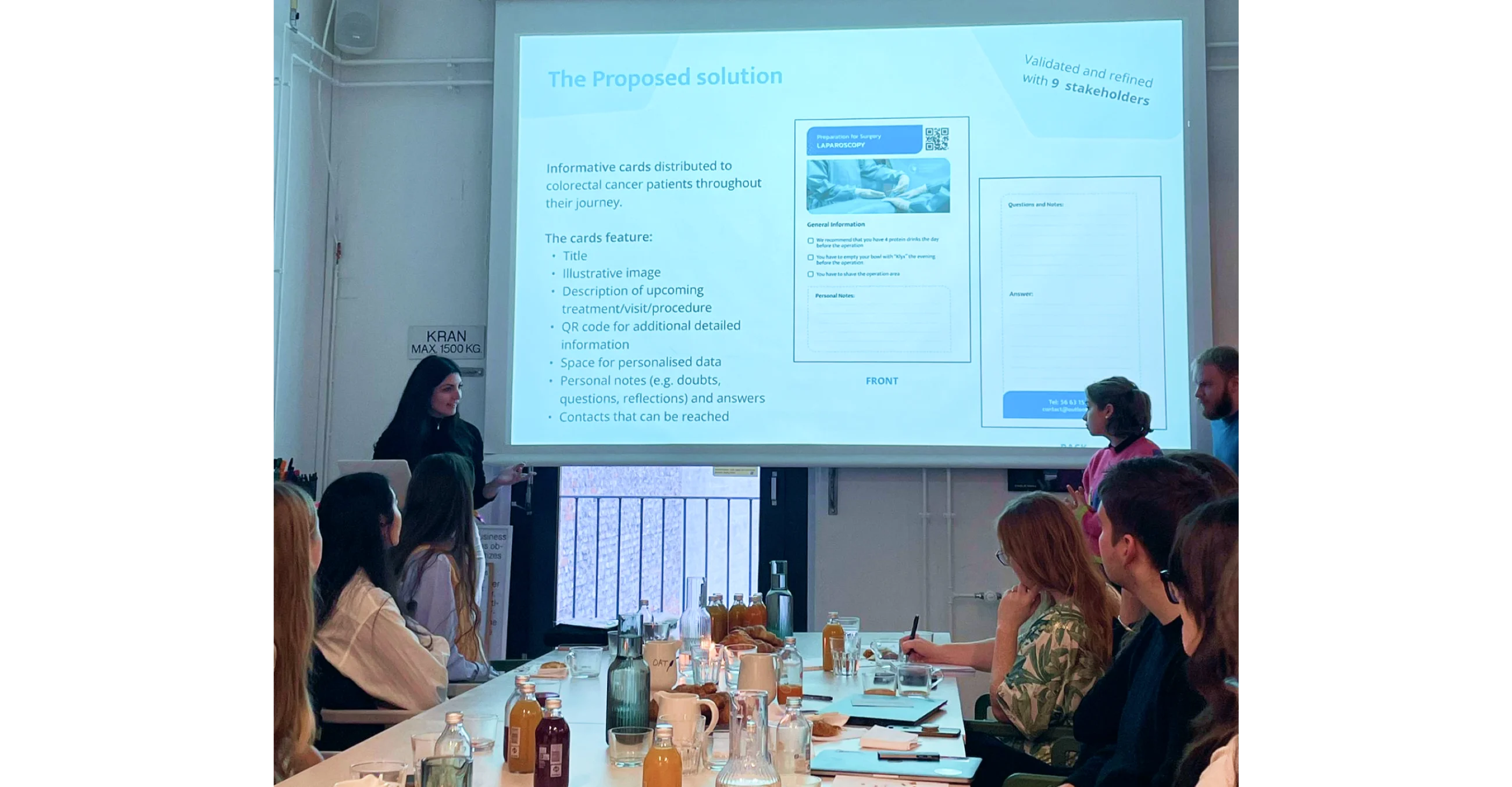 Patient-Centred Information Journey — presenting the proposed solution to stakeholders